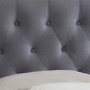 Birlea Cologne Upholstered Grey King Size Ottoman Bed