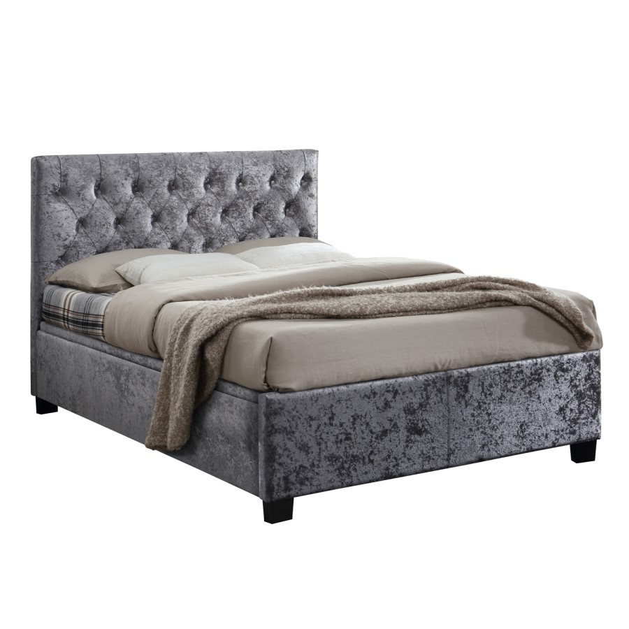 Birlea Cologne Upholstered Steel King Size Ottoman Bed