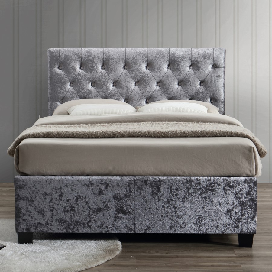 Birlea Cologne Upholstered Steel King Size Ottoman Bed