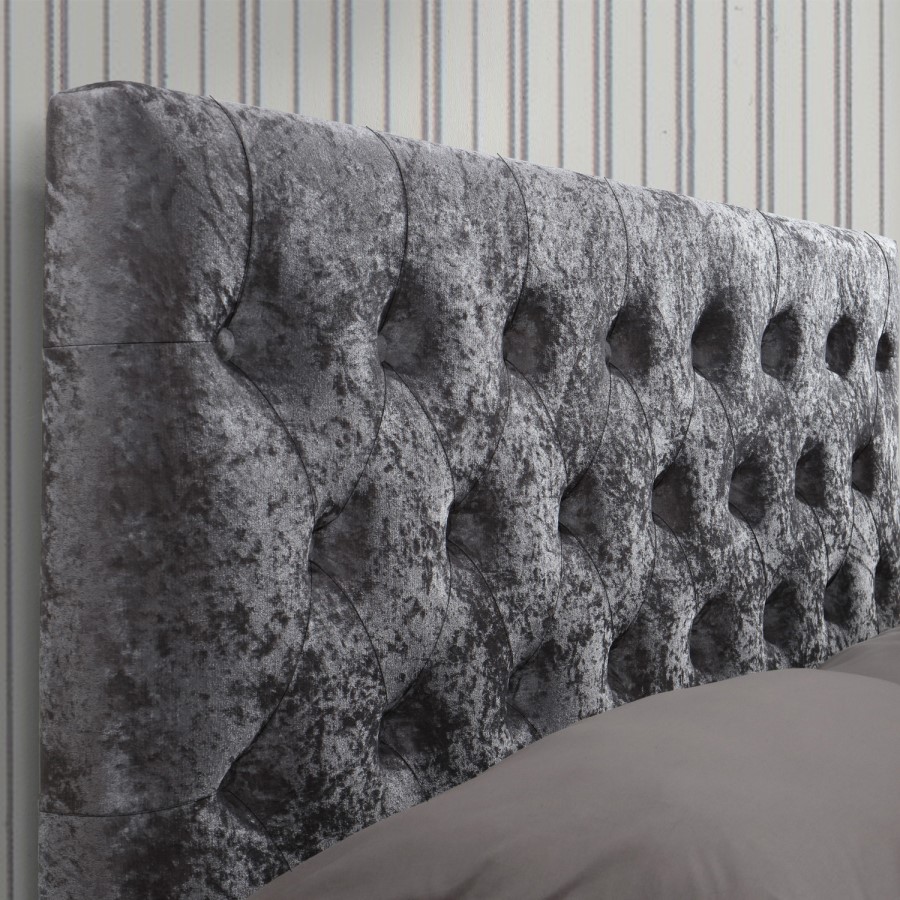 Birlea Cologne Upholstered Steel King Size Ottoman Bed