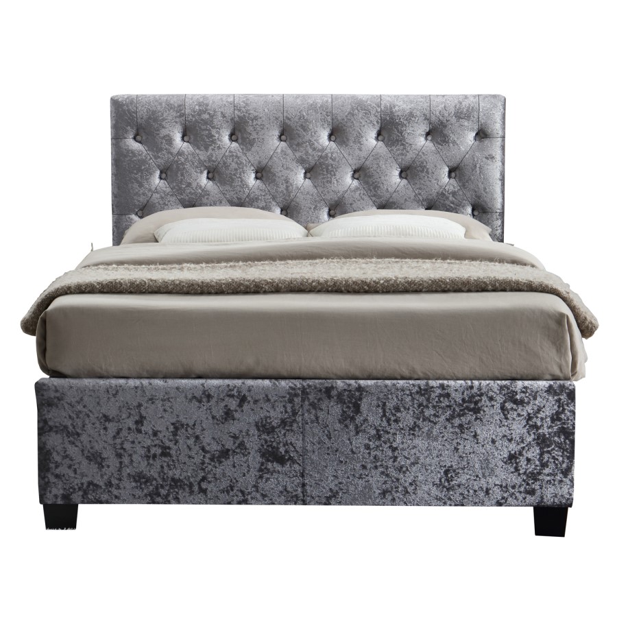 Birlea Cologne Upholstered Steel King Size Ottoman Bed