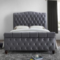 Birlea Colorado Upholstered Grey Kingsize Bed Birlea Colorado Upholstered Grey Kingsize Bed