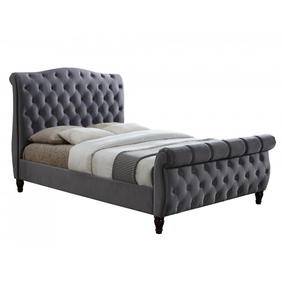 Birlea Colorado Upholstered Grey Kingsize Bed