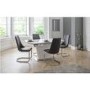 Julian Bowen Como White and Grey 4 Seater Dining Set