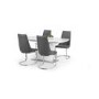Julian Bowen Como White and Grey 4 Seater Dining Set