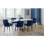 Julian Bowen Como Dining Set with 6 Blue Chairs