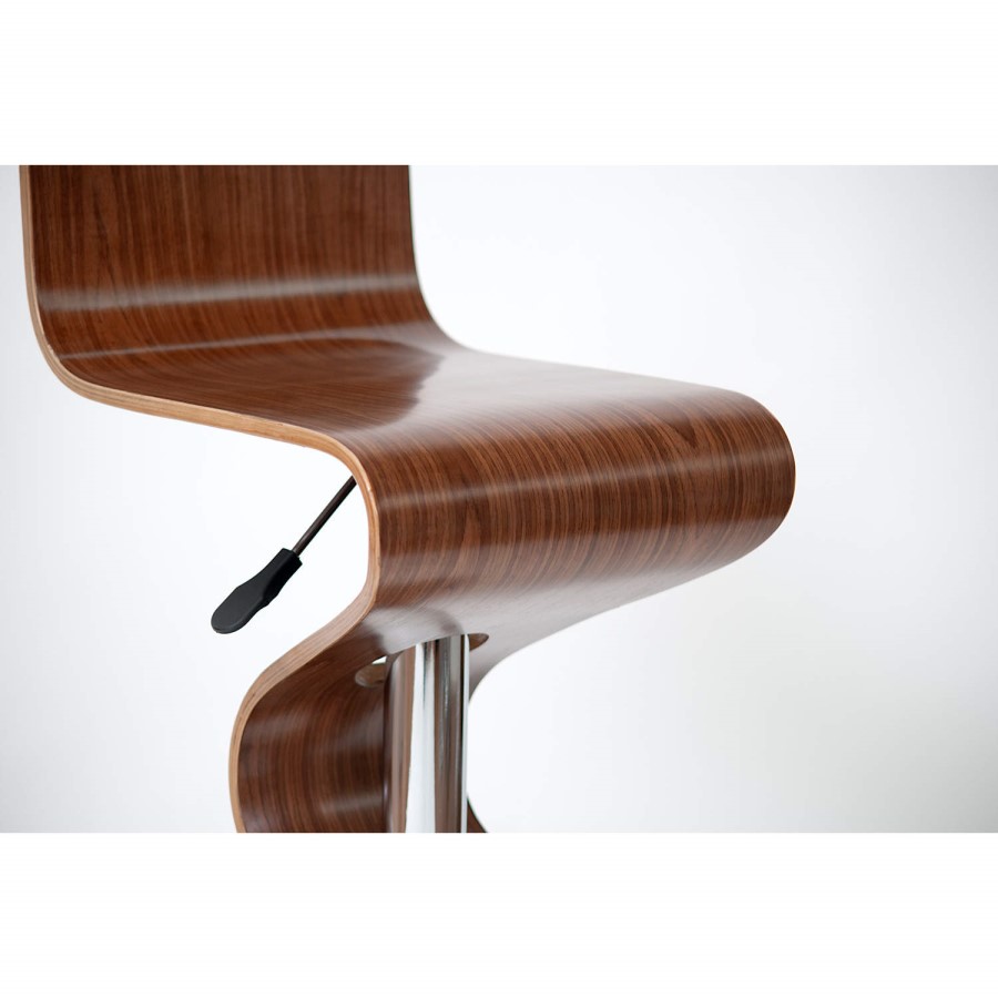 Wilkinson Furniture Contour Walnut Barstool - Pair