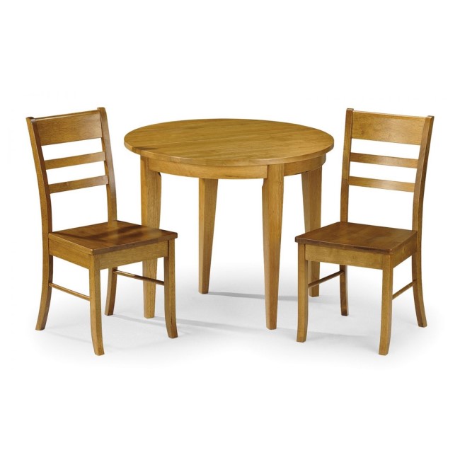 Julian Bowen Consort Pair of Honey Pine Dining Chairs