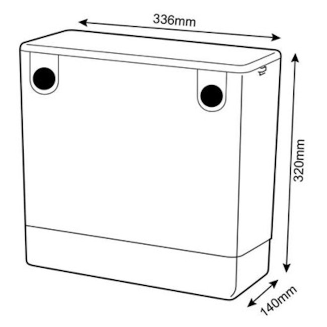 Wirquin Dual Flush Concealed Cistern