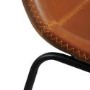 Set of 2 Storey Tan Faux Leather Bar Stools