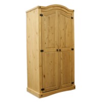 Corona Mexican 2 Door Wardrobe in Solid Pine