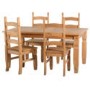 Corona Pine Solid Wood Rectangle Dining Table - 5ft