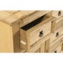 GRADE A1 - Corona Solid Pine 1 Door 4 Drawer Sideboard