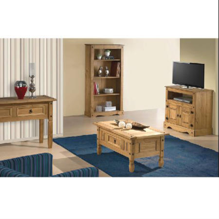 GRADE A1 - Corona Solid Pine 1 Door 4 Drawer Sideboard