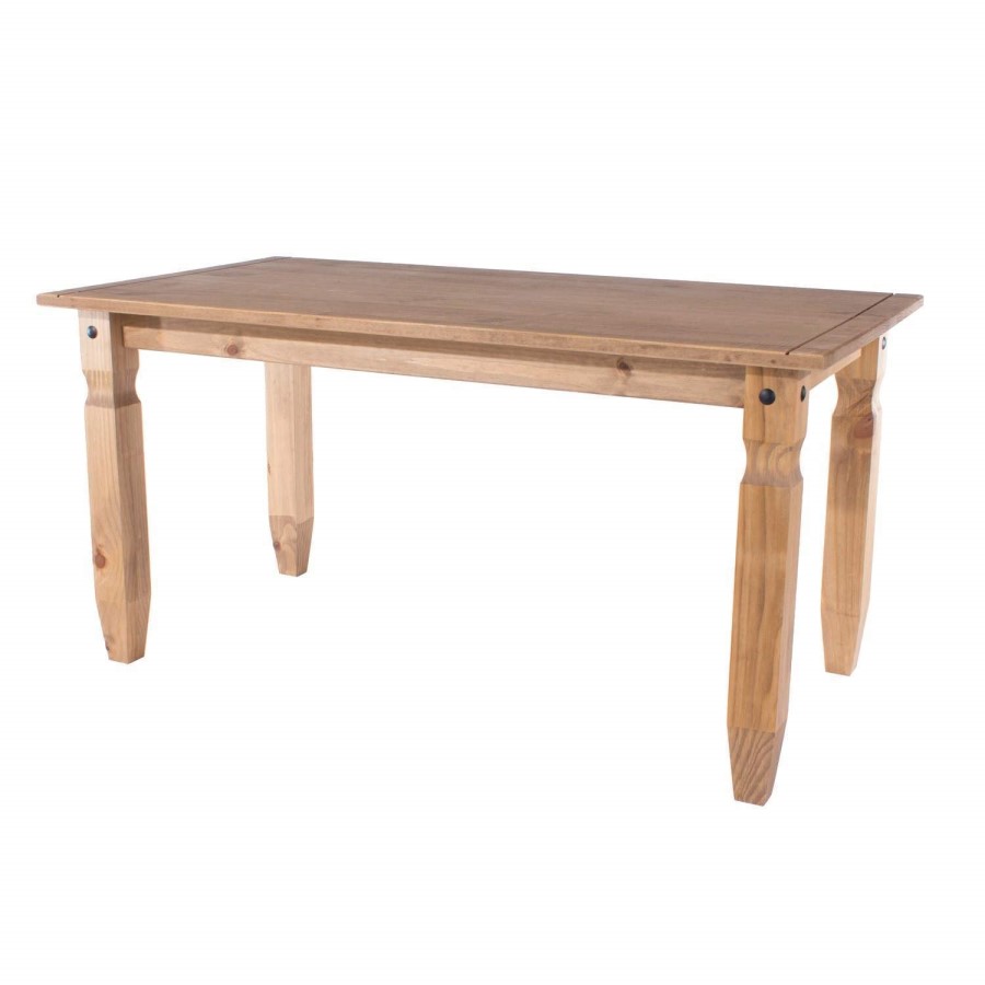 Corona Solid Pine Large 6 Seater Dining Table - 6ft
