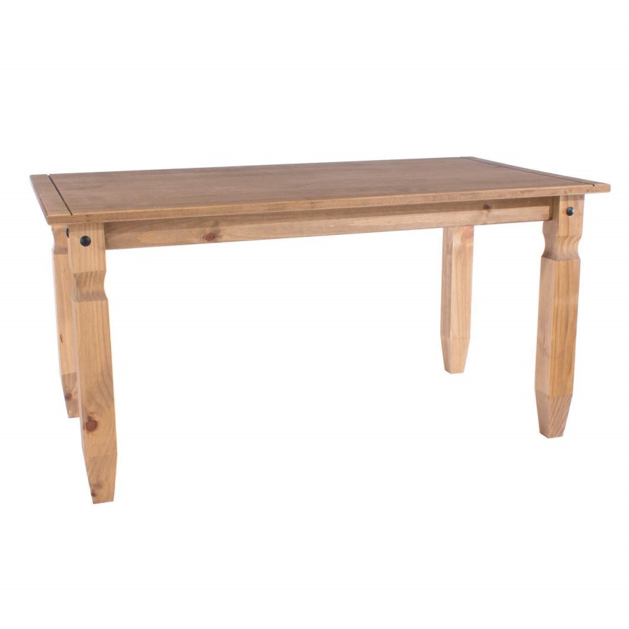 Corona Pine Solid Wood Rectangle Dining Table - 5ft