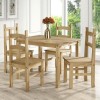 GRADE A1 - Corona Mexican Solid Pine Wooden Rectangle 4 Seater Dining Table