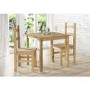 Corona Solid Pine Square 2 Seater Dining Table