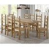 GRADE A1 - Corona Solid Pine Pair of Dining Chairs