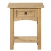 Corona Mexican Solid Pine 1 Drawer Console Table with Shelf