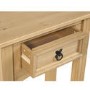 Corona Mexican Solid Pine 1 Drawer Console Table with Shelf