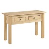 Rio Solid Pine 2 Drawer Console Table
