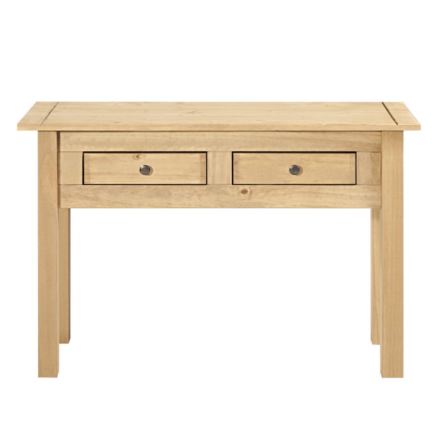 Rio Solid Pine 2 Drawer Console Table