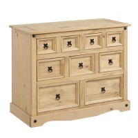 Corona Solid Pine Merchant Chest of Drawers