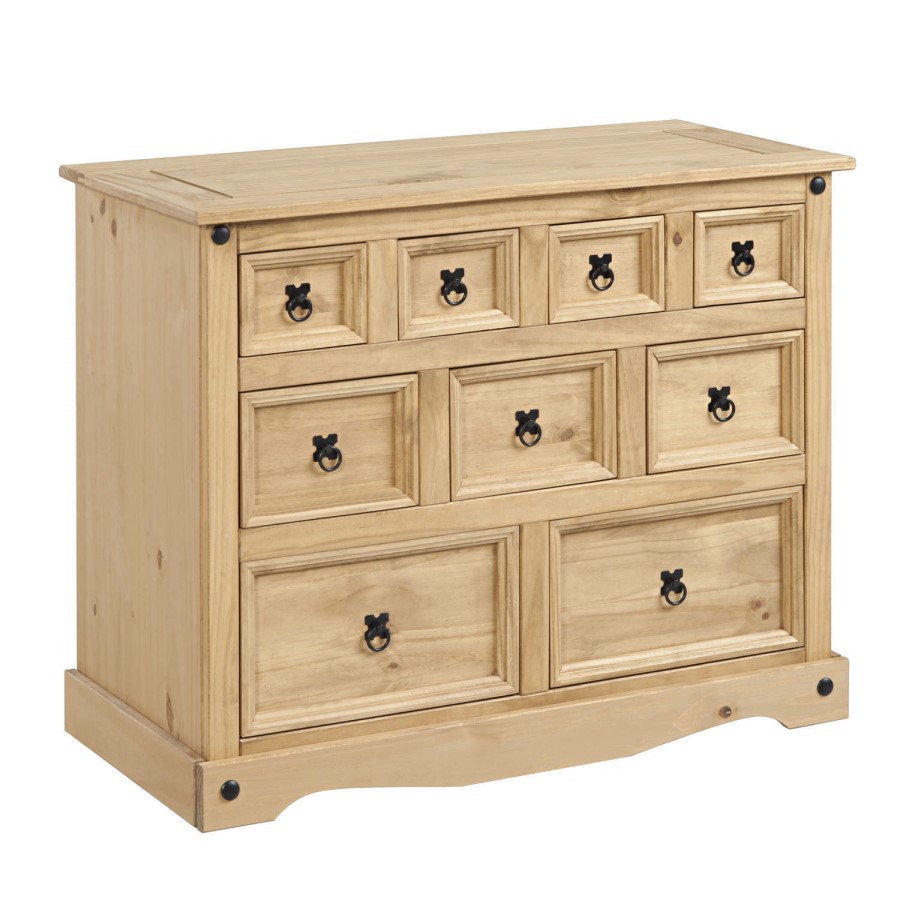 Corona Solid Pine Merchant Chest of Drawers