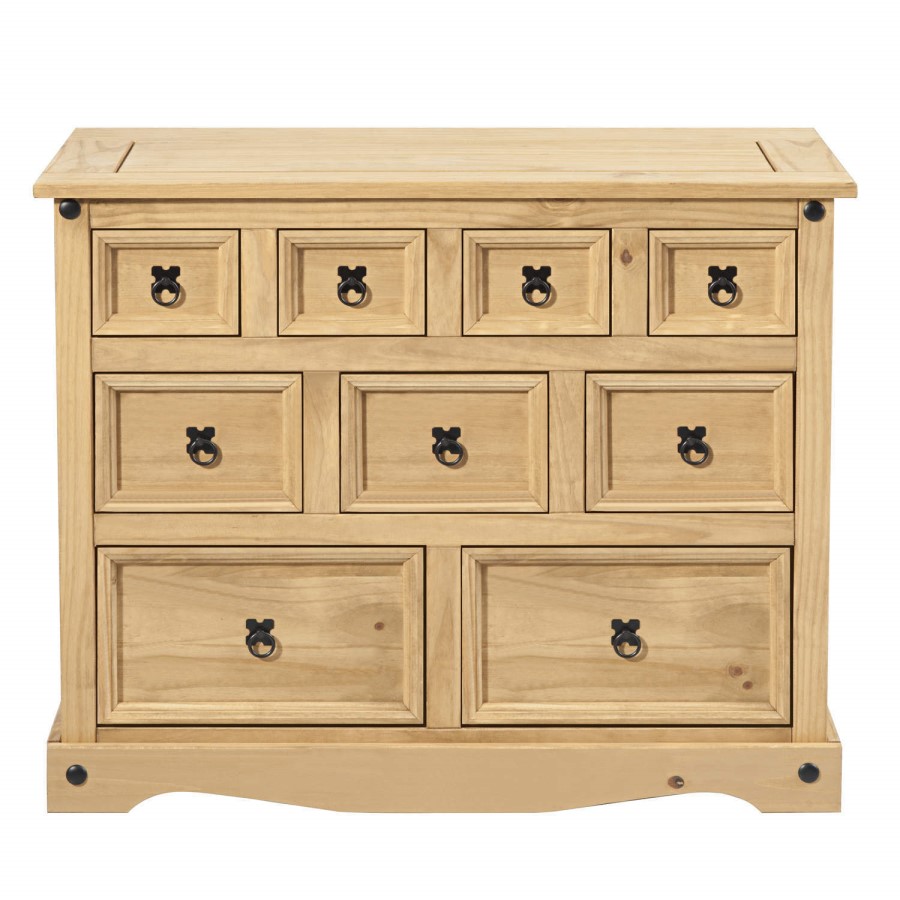 Corona Solid Pine Merchant Chest of Drawers