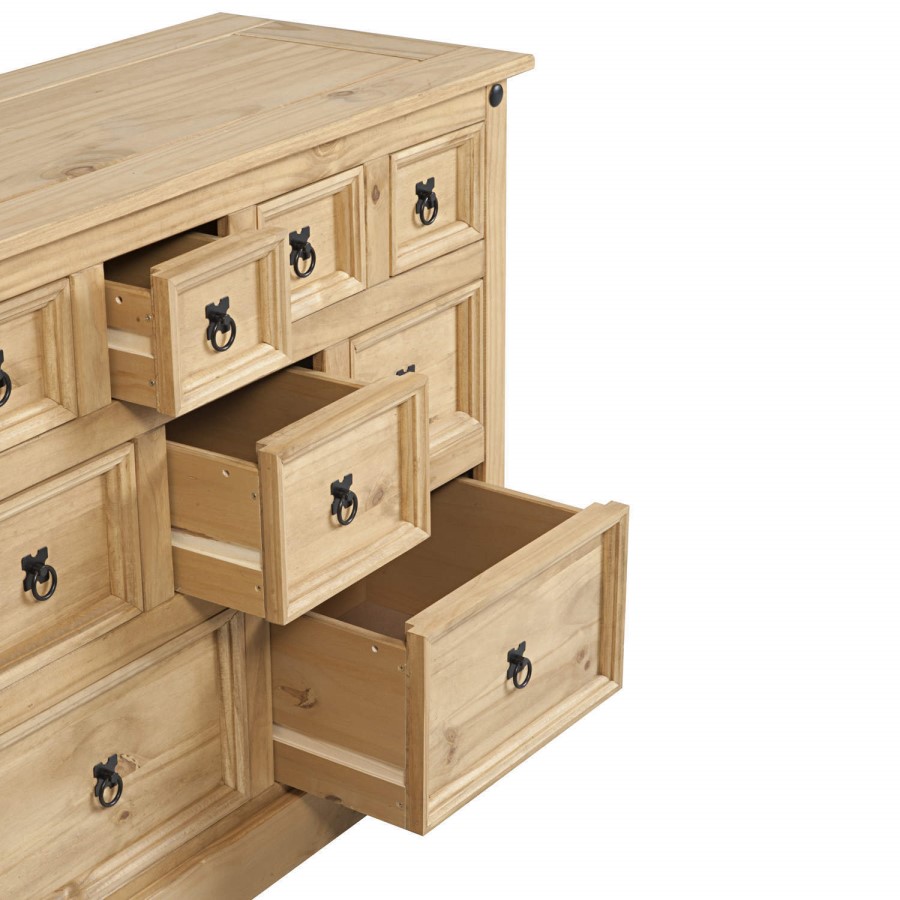 Corona Solid Pine Merchant Chest of Drawers