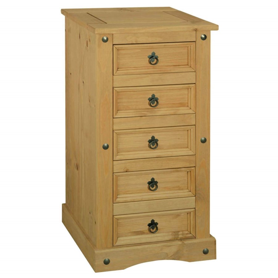 Corona Mexican Solid Pine 5 Drawer Chest