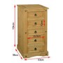 Corona Mexican Solid Pine 5 Drawer Chest