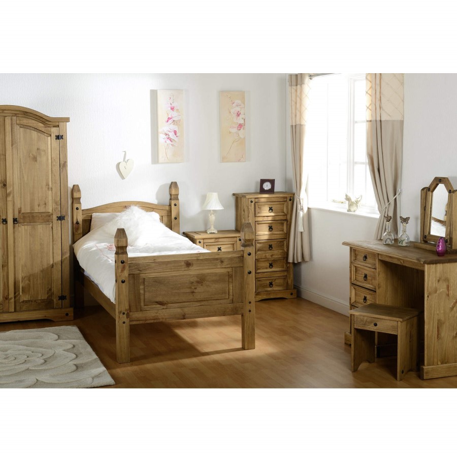 Corona Mexican Solid Pine Chest of Drawers with 6 Drawers