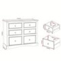 Corona Mexican Solid Pine Chest of Drawers with 6 Drawers