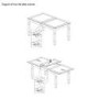 GRADE A1 - Corona Mexican Solid Pine Extendable 6-8 Seater Dining Table