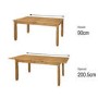 GRADE A1 - Corona Mexican Solid Pine Extendable 6-8 Seater Dining Table