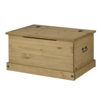 Corona Mexican Solid Pine Blanket Box with Side Handles