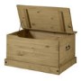 Corona Mexican Solid Pine Blanket Box with Side Handles