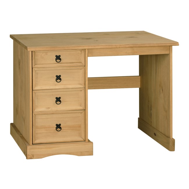 GRADE A1 - Corona Mexican Solid Pine Dressing Table with 4 Drawers