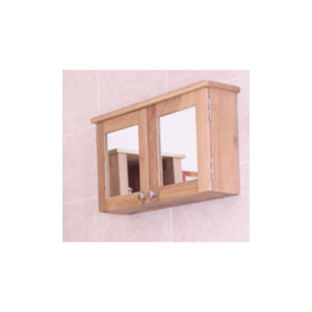 Baumhaus Mobel Wall Mounted Bathroom Cabinet Large in brown