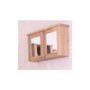 Baumhaus Mobel Wall Mounted Bathroom Cabinet Large in brown