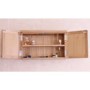 Baumhaus Mobel Wall Mounted Bathroom Cabinet Large in brown