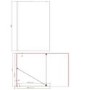 1000mm Brushed Bronze Shower Screen for Wet Room & Walk In Shower - Corvus