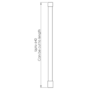 900mm Brushed Bronze Shower Screen for Wet Room & Walk In Shower - Corvus