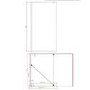 900mm Brushed Bronze Shower Screen for Wet Room & Walk In Shower - Corvus