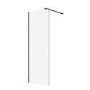 700mm Gunmetal Shower Screen for Wet Room & Walk In Shower – Corvus