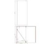 700mm Gunmetal Shower Screen for Wet Room & Walk In Shower – Corvus