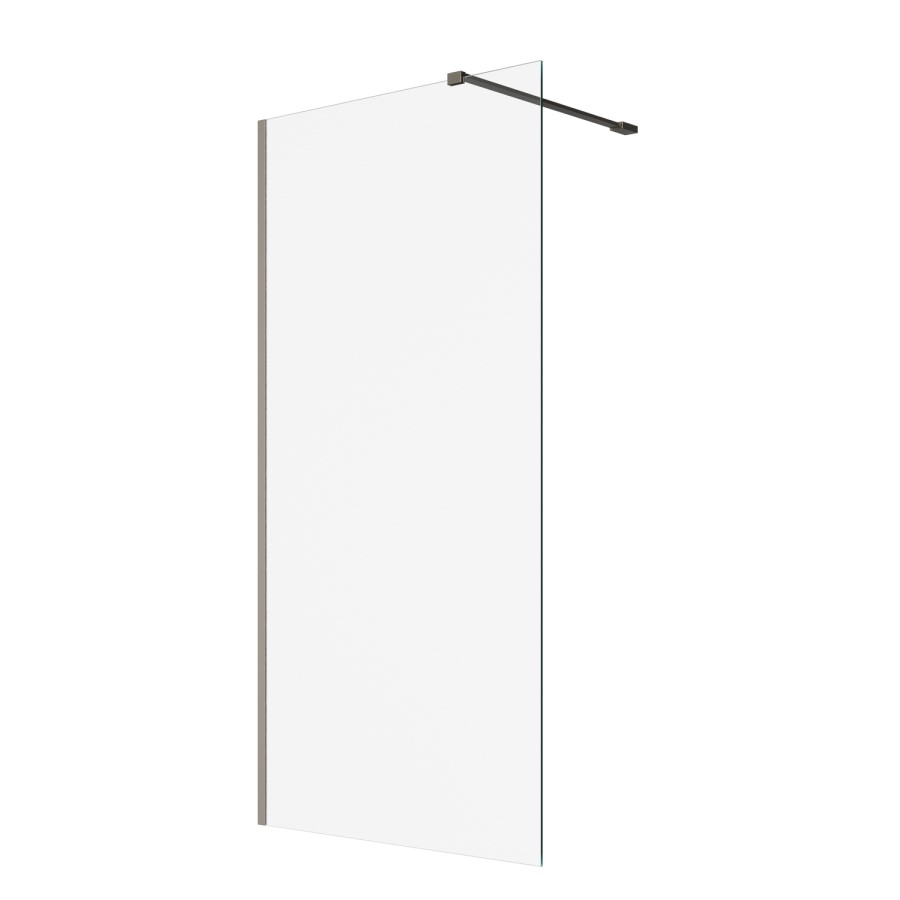 900mm Brushed Nickel Shower Screen for Wet Room & Walk In Shower – Corvus