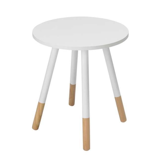 LPD Costa White Side Table 